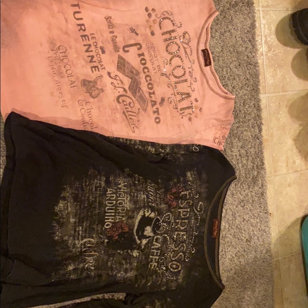 Chocolate and espresso shirts